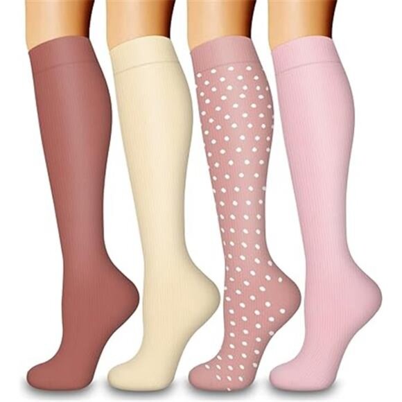 Laite Hebe 4 Pairs-Compression Socks for Women&Men Circulation-Best Support - Picture 7 of 7